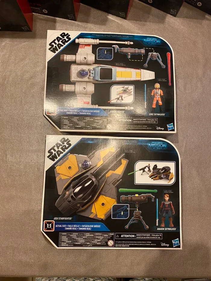 Lot Star Wars Mission Fleet - Luke & Xwing + Anakin & jedi starfighter - Hasbro 2020 - photo numéro 3