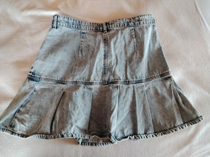 Jupe jeans effet usé - photo numéro 4