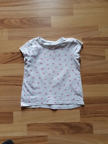 tee shirt cœur 4 ans h et m