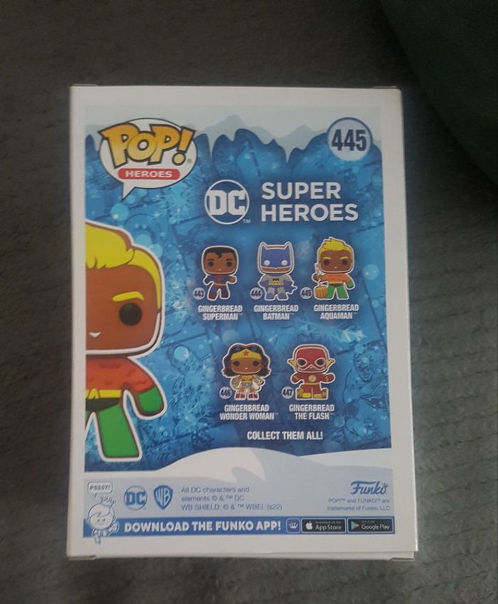 Pop! Heroes super DC comics 445 gingerbread aquaman new sealed in box - photo numéro 3