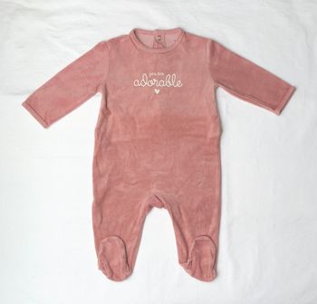 Pyjama velours Kiabi 6 mois