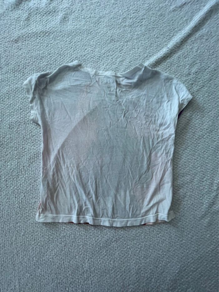 T-shirt fille reine des neiges 5-6 ans - photo numéro 3