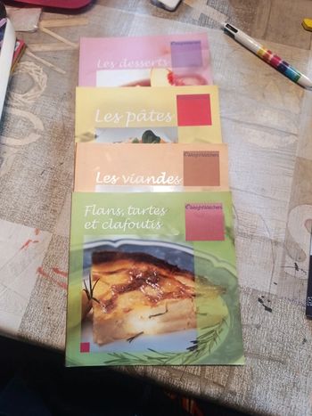 Lot de 4 livres de recettes weight Watchers