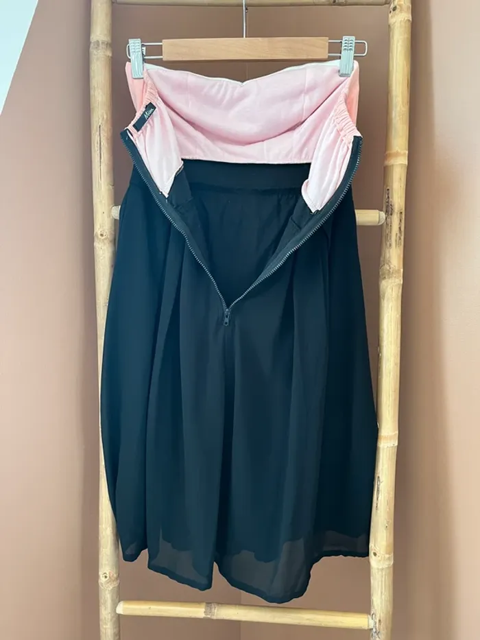 Robe bustier rose/noir - photo numéro 3