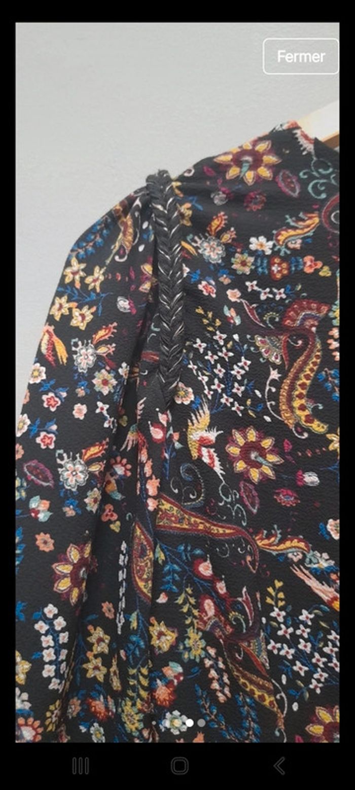Robe longue fluide imprimé fleuri - photo numéro 11
