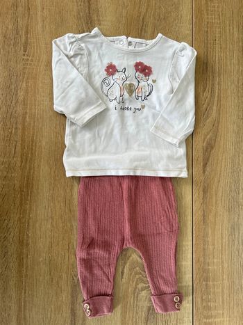 Ensemble bébé fille 3 mois