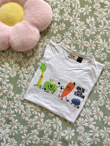 T-shirt manches courtes blanc élément taille 14 ans 