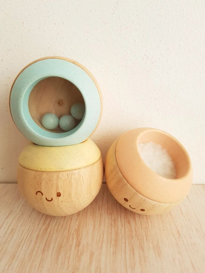 Têtes sensorielles culbuto pastel en bois de Plan toys - photo numéro 14