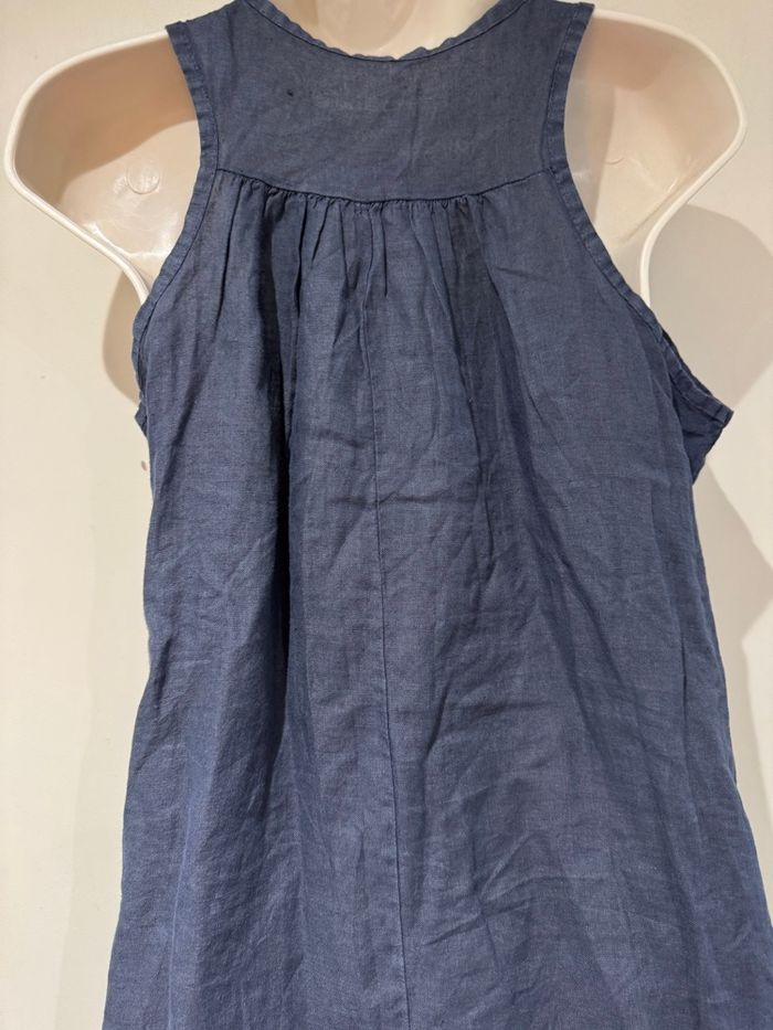 Robe lin taille S/36 bleu été printemps - photo numéro 3