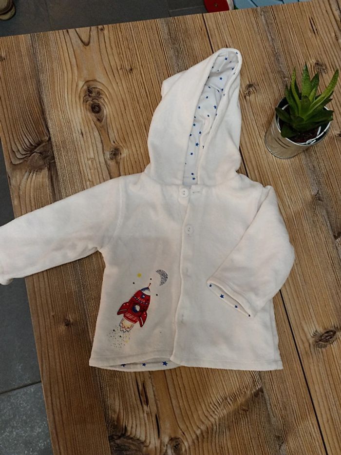 Gilet blanc 3 mois