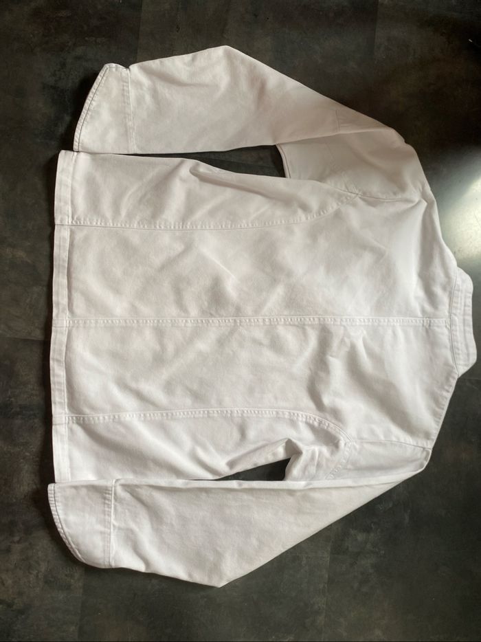 Veste de cuisinier coton blanc taille 3 ou M - photo numéro 6