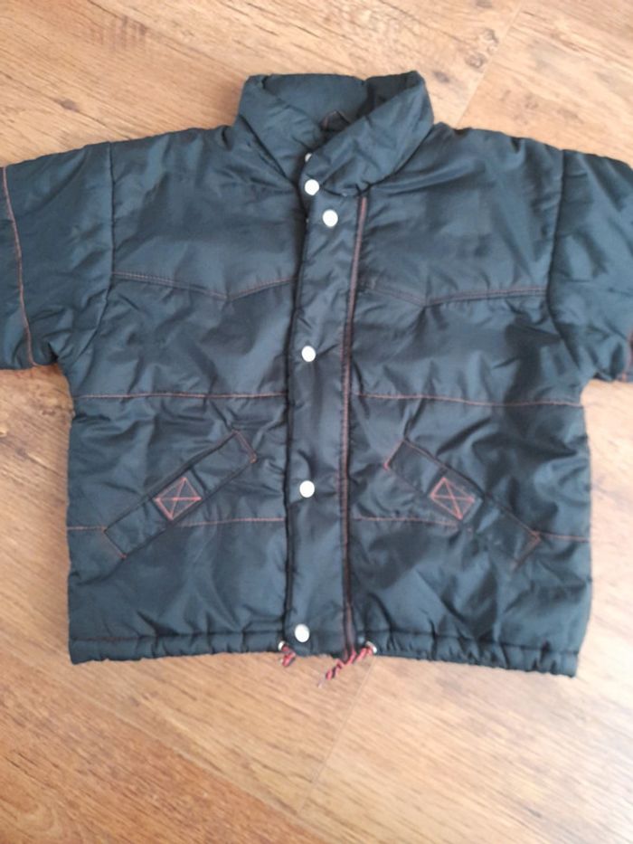 Beau blouson style Aviateur Noir 4ans