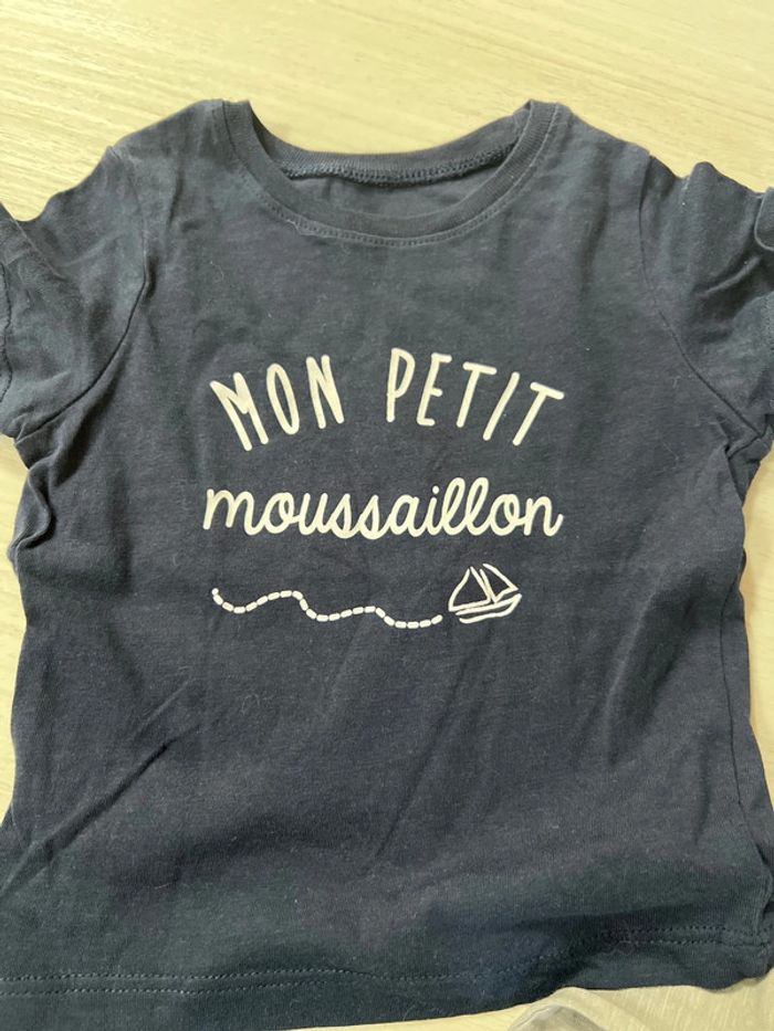 Lot 3 t-shirt manches courtes 9 mois - photo numéro 4