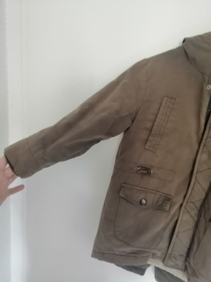 Menteau a capuche kaki hiver - photo numéro 4