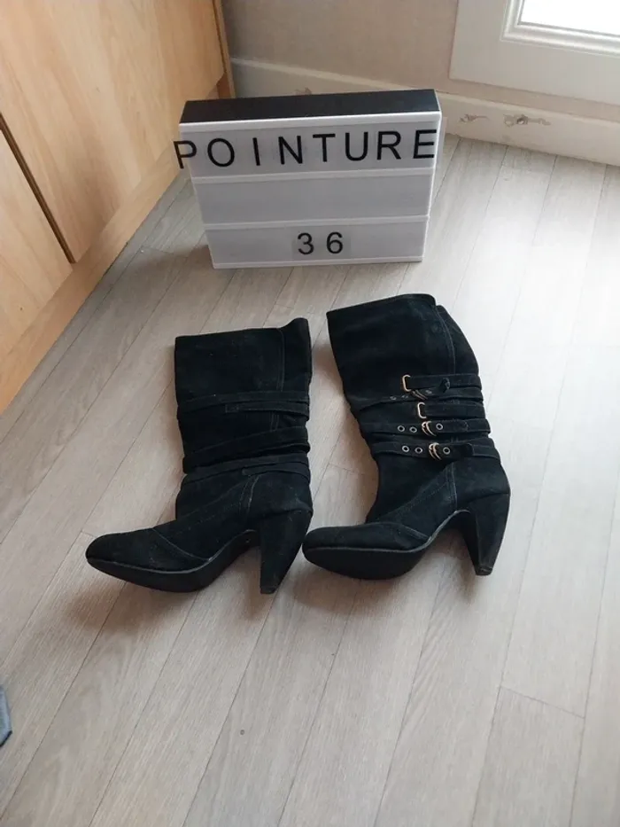 Botte à talons femme pointure 36 - photo numéro 2