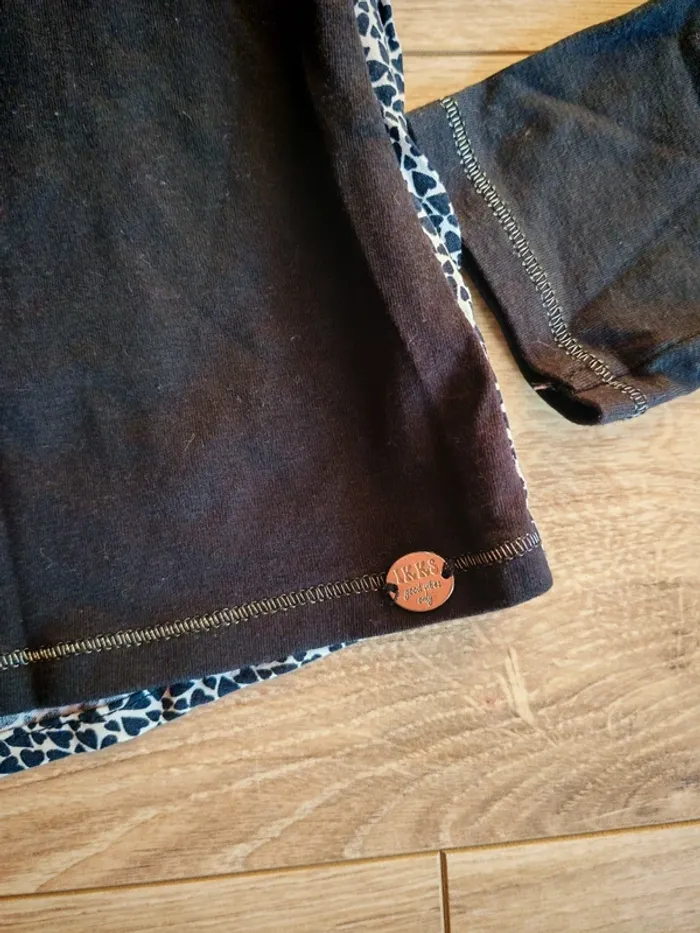 Manches longues ikks cœur bi matière 12 ans - photo numéro 2