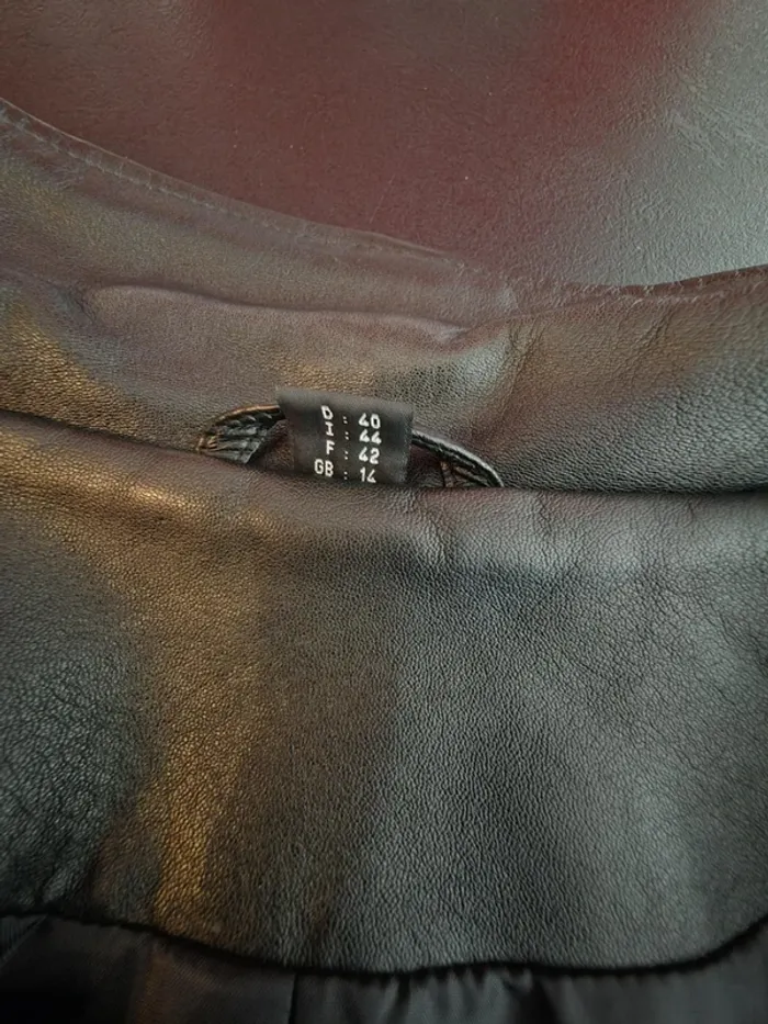 Veste en cuir véritable - photo numéro 6