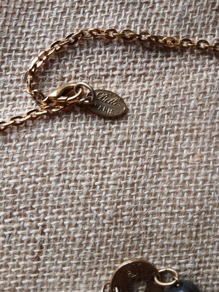 Collier doré blanc belle paris - photo numéro 6