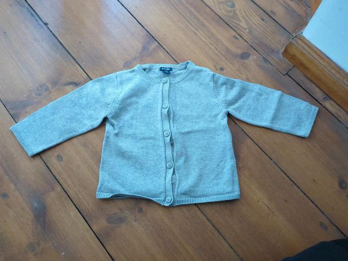 Gilet 12 mois gris argenté kiabi