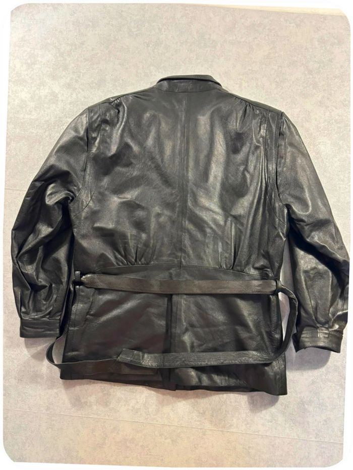 Veste en cuir Noir taille M Femme - photo numéro 7