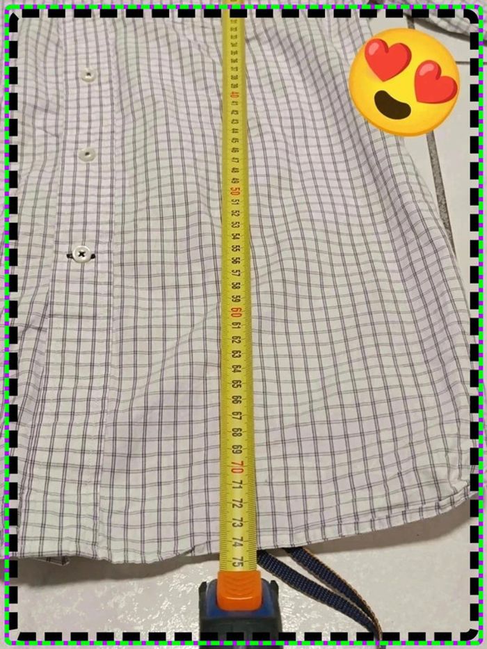 Chemise Tommy Hilfiger L vintage Y2K à carreaux logo brodé - photo numéro 12