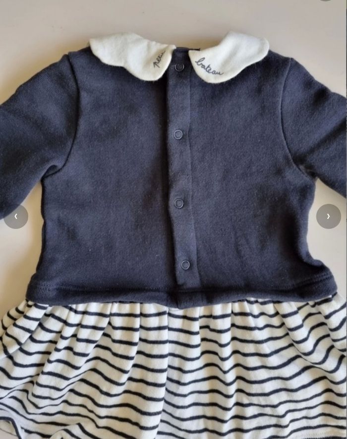 Robe marine Petit Bateau 3 mois - photo numéro 3