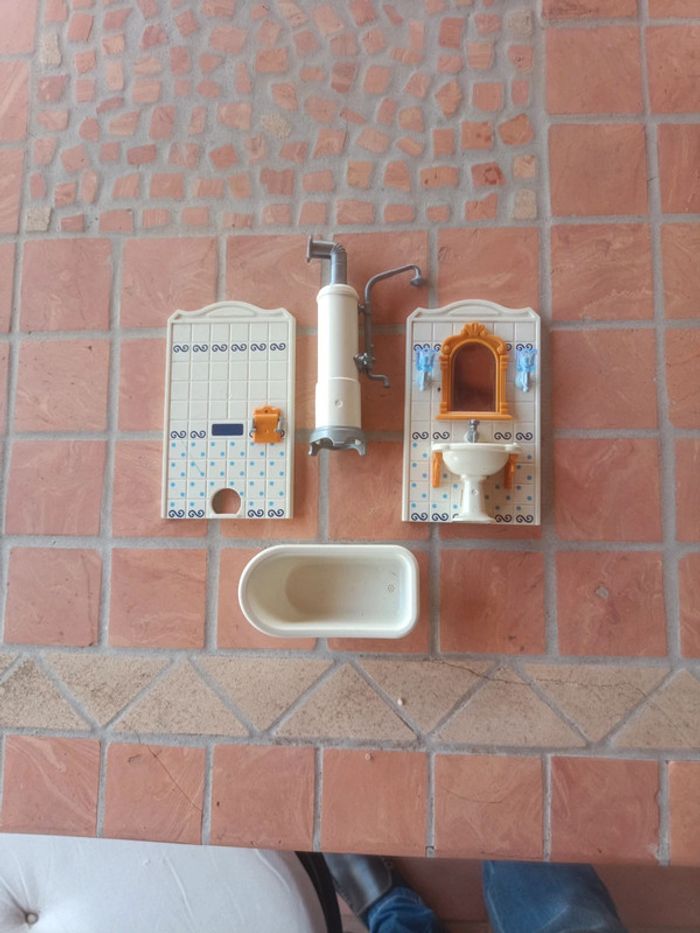Salle de bain Playmobil vintage