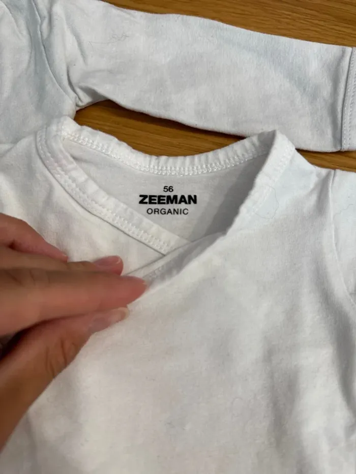 Lot de 2 bodies manches longues Zeeman - photo numéro 2