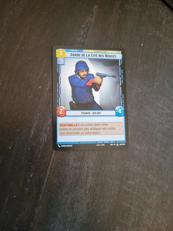 Carte Star Wars Unlimited Garde de la cité des nuages