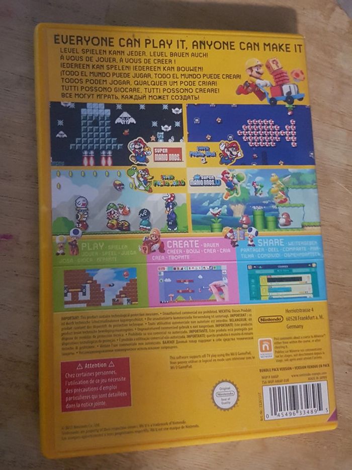Super mario maker wii U Nintendo WiiU game - photo numéro 2