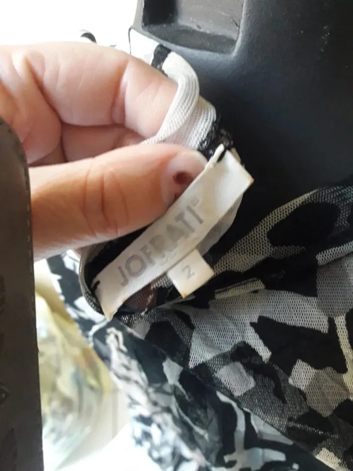Haut transparent gris et noir Manches 3/4 / Taille 38 (Taille2) / Jofrati - photo numéro 4