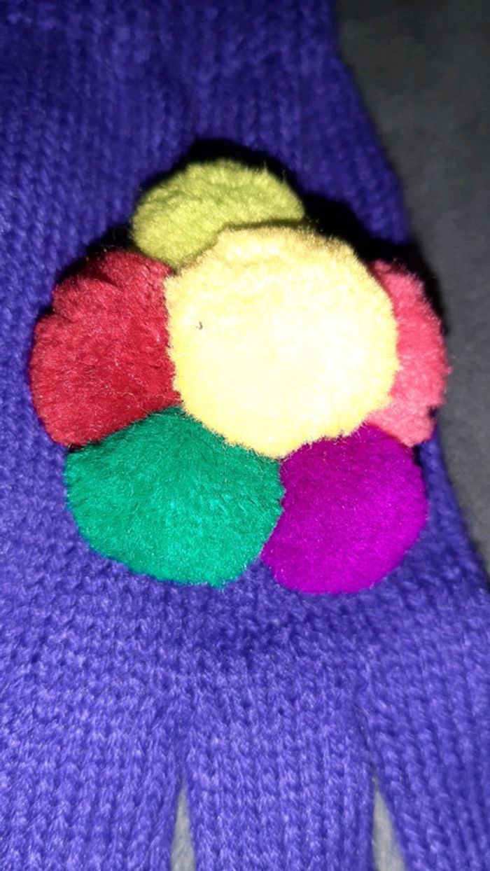 Ensemble bonnet et gants fille - photo numéro 5