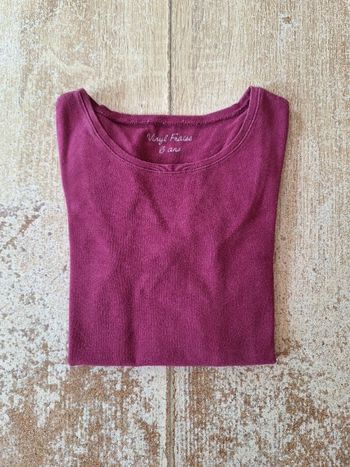 T-shirt Vinyl Fraise - 6 ans