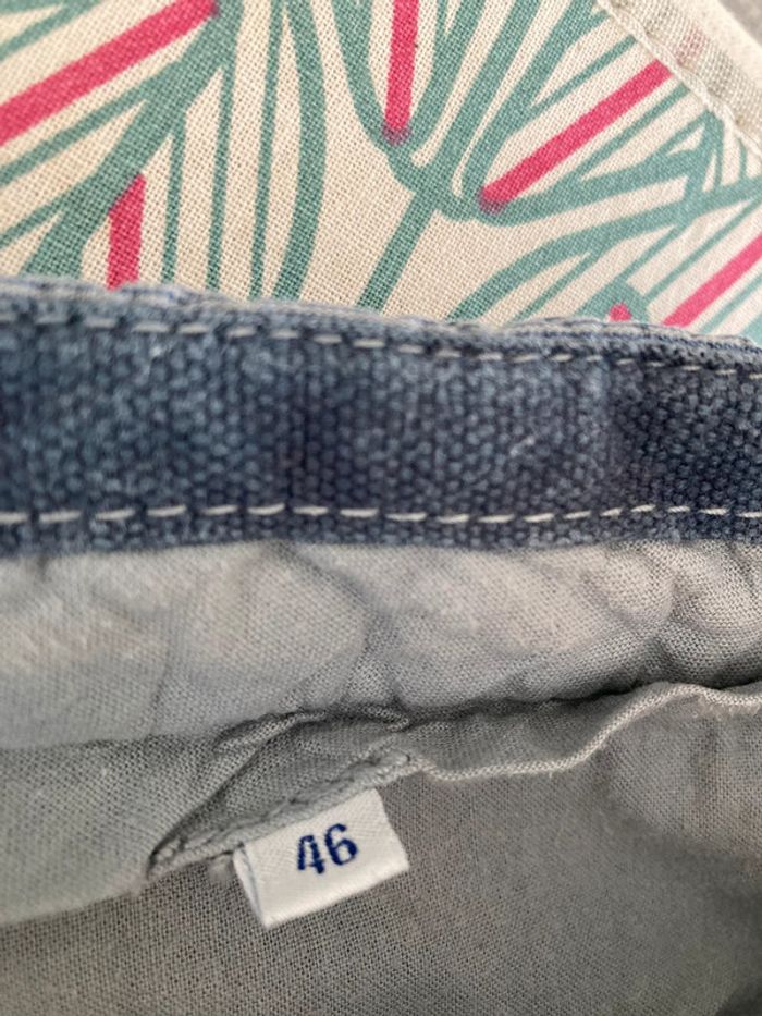 Bermuda bleu clair en toile à rayures Jules Taille 46 - photo numéro 6