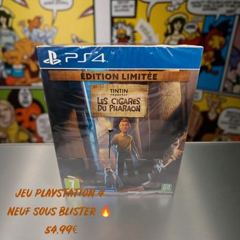 Jeux Playstation 4 Neuf sous blister Tintin reporter Les Cigares dû pharaon édition limitée