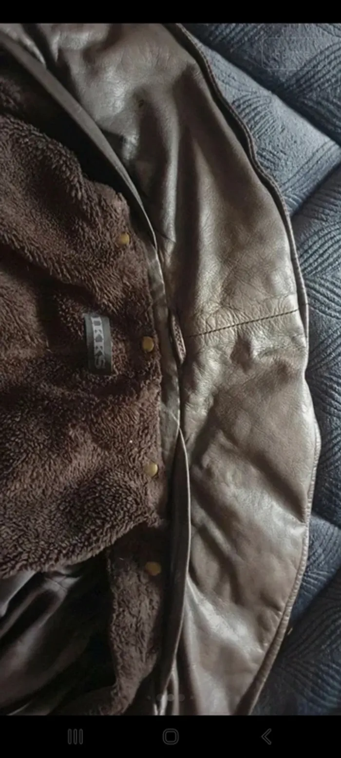 Veste en cuir marron 38/40 - photo numéro 10