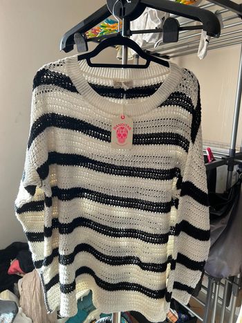 Pull léger Grungemama noir et blanc