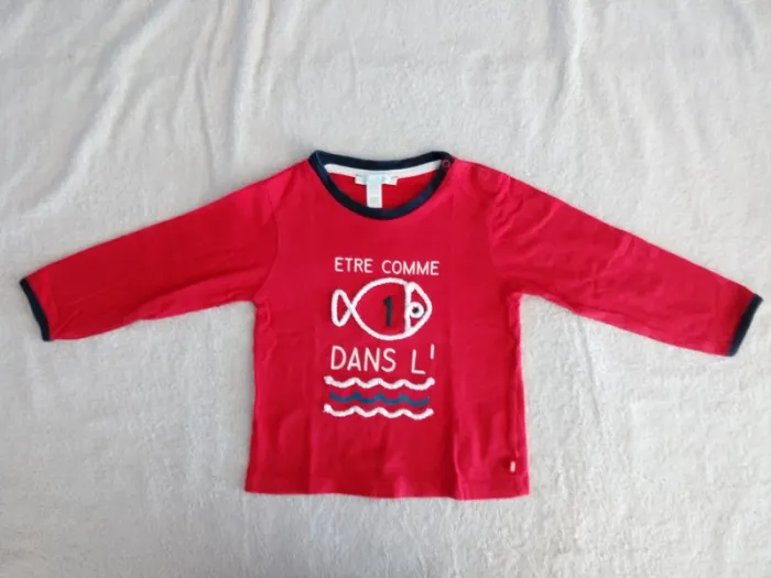Tee-shirt Obaïbi 12-18 mois (réf interne A11)(familleac72)