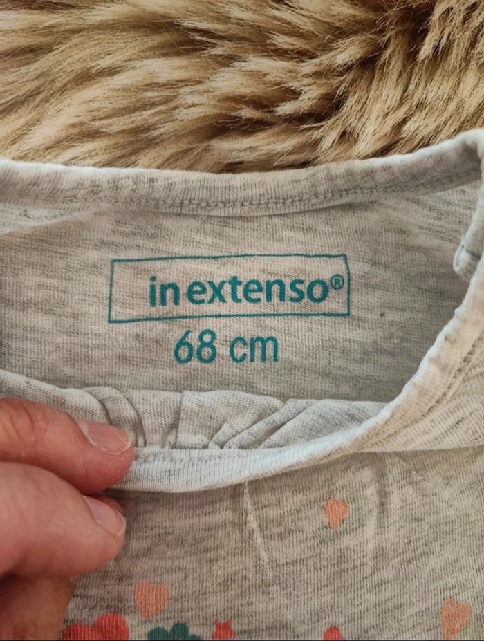 Ensemble robe t-shirt in extenso 6 mois - photo numéro 4