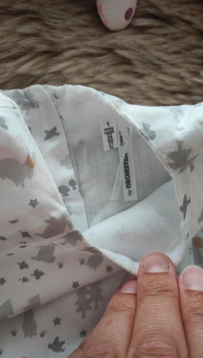 Robe blanche argent lapin orchestra 1 mois - photo numéro 4