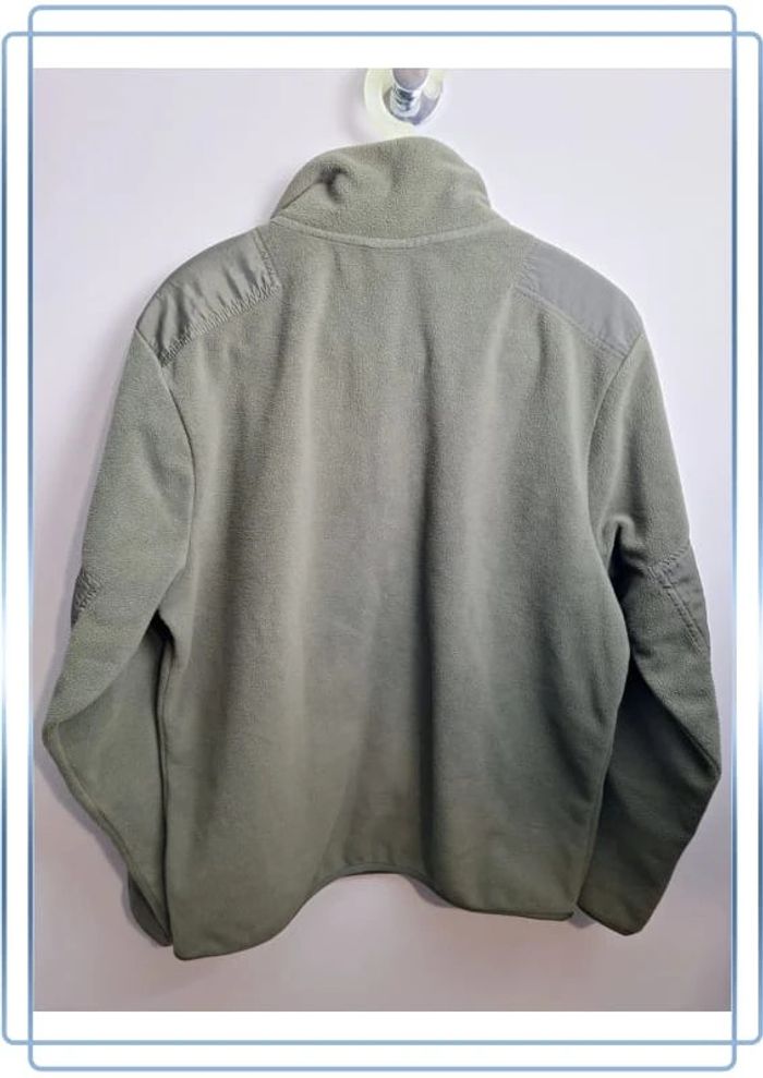 Polaire quart de zip nike / homme / taille S kaki / logo brodé bi matière - photo numéro 10