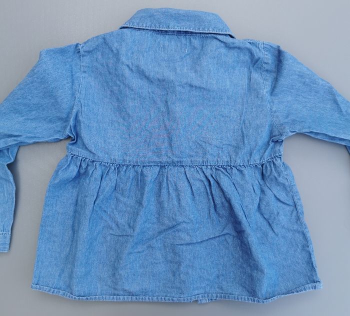Chemise ML blouse bleu 6 ans fille vertbaudet - photo numéro 5
