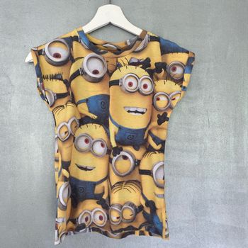 T-shirt avec imprimé Les Minions jaune et bleu taille 9 - 10 ans