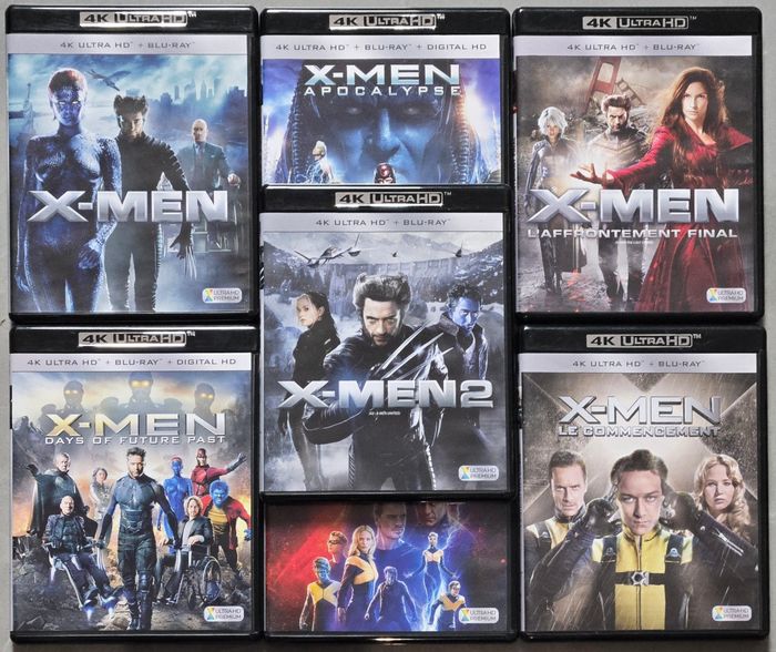 Lot de 7 Films X-men 4k Blu-Ray Ultra Hd (Version Française) d'occasion en très bon état