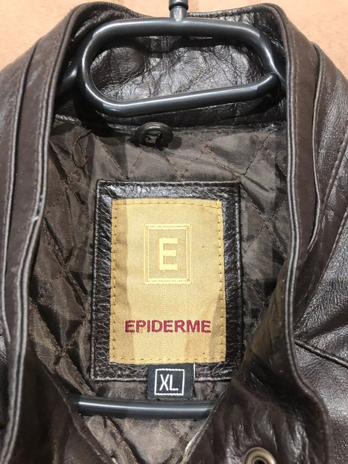 Veste en cuir homme taille XL marron - photo numéro 3