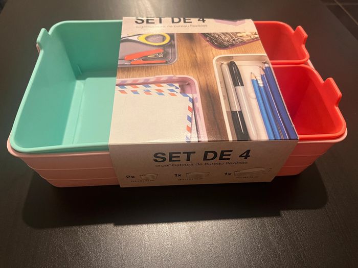 Lot de 4 organisateurs de bureau - photo numéro 3