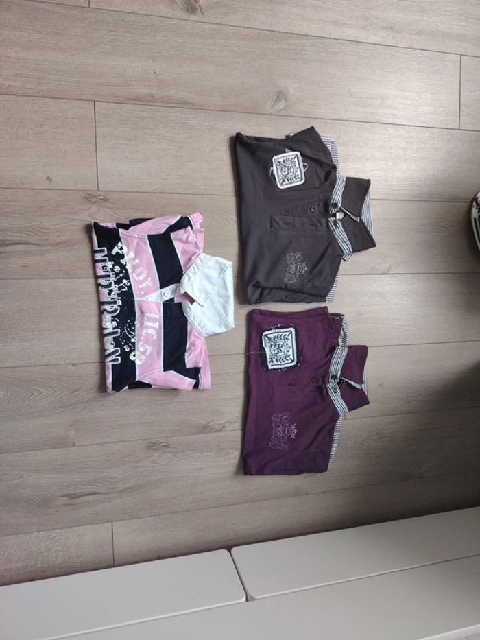 Lot de 3 polos manches longues 6ans