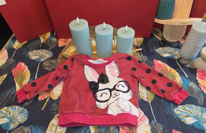 Pull rouge 2 ans