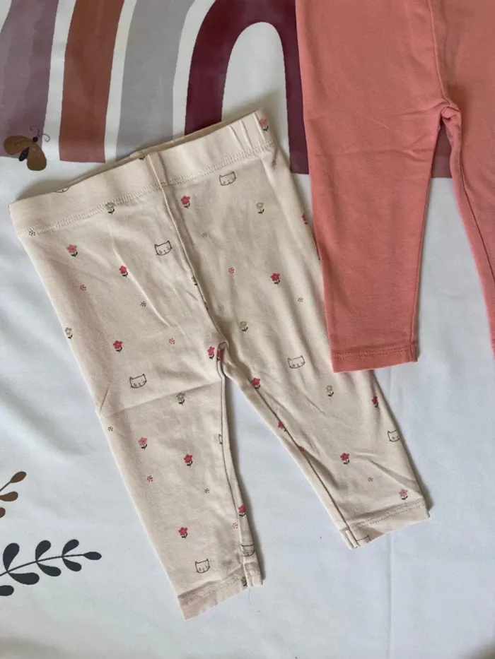 Lot de leggings bébé fille Orchestra – Taille 6 mois - photo numéro 4