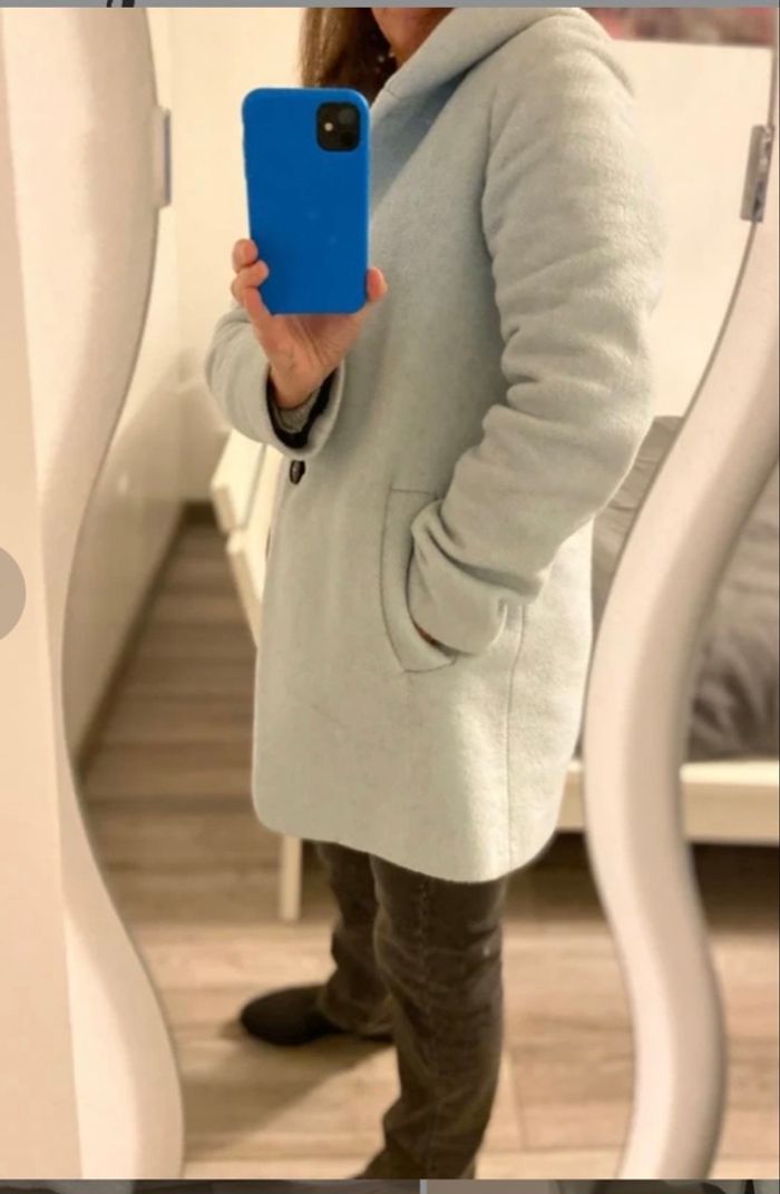 Manteau bleu ciel